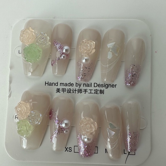 Handmade press on nails bundle of four sets size large - Picture 2 of 13